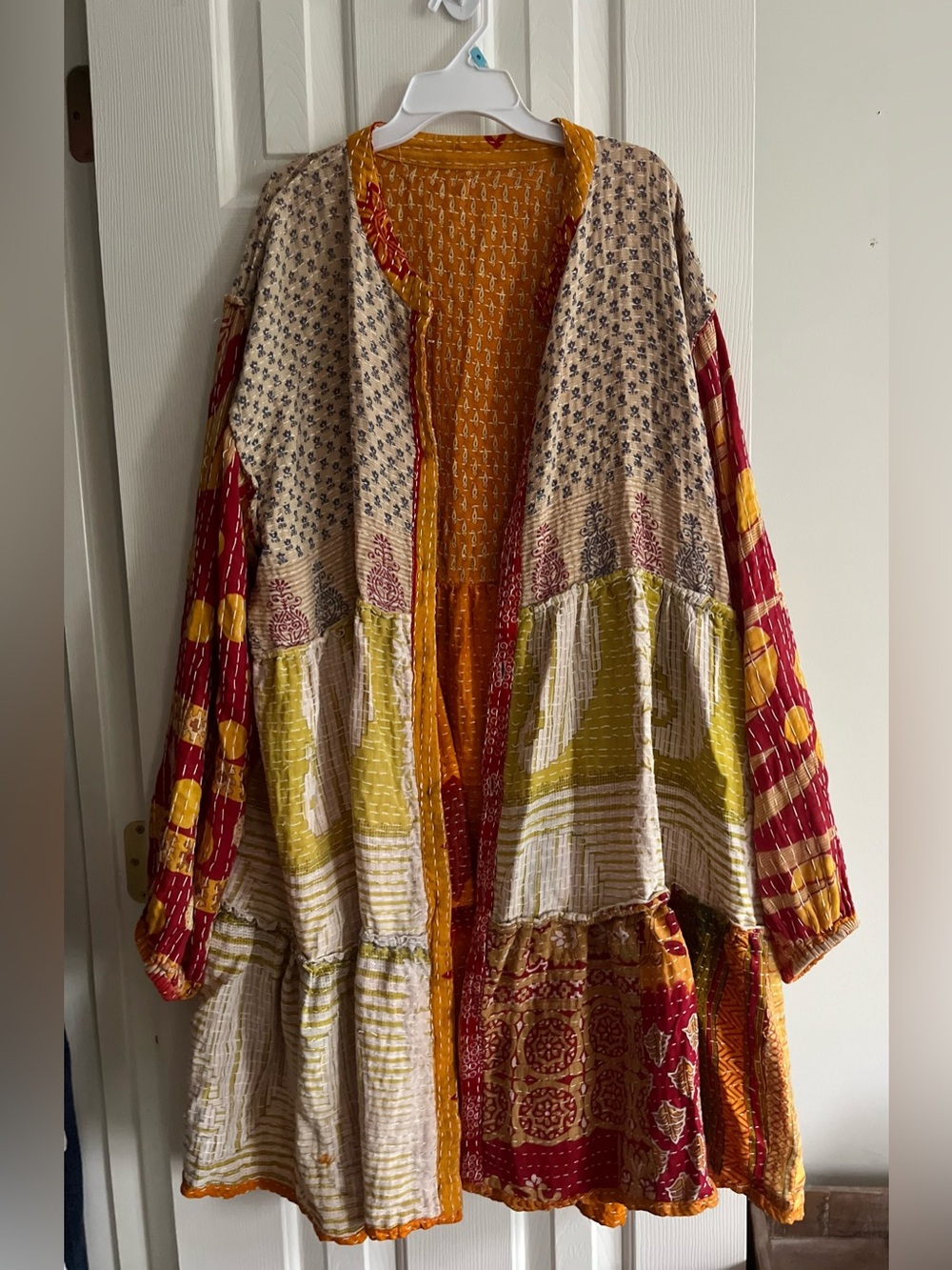 Sale! KANTHA BAE Reversible Button-Front Tunic Dress - Picture 3 of 14